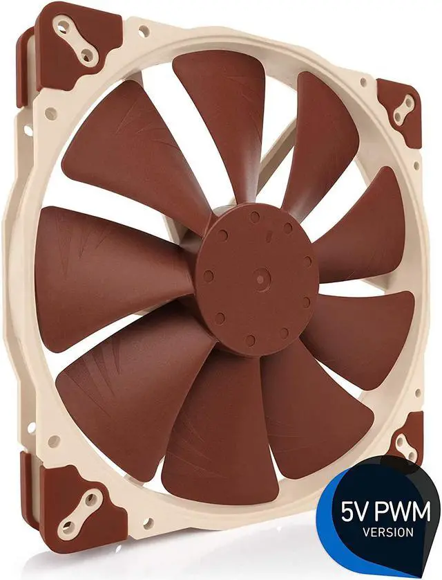Alt view image 2 of 7 - NF-A20 5V PWM Premium Quiet Fan with USB Power Adaptor Cable 4-Pin 5V Version (200x30mm Brown)