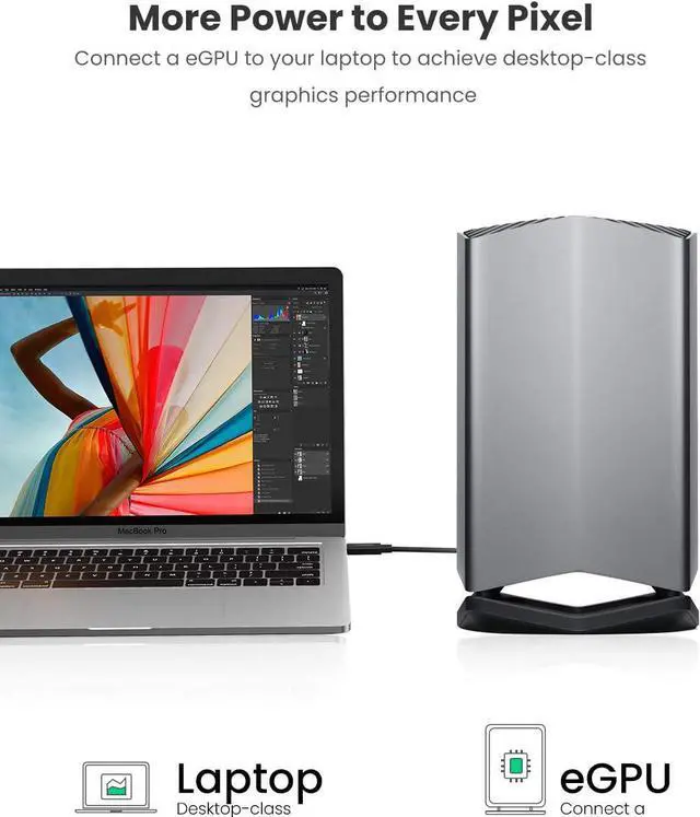 Alt view image 2 of 7 - UGREEN Thunderbolt 3 Cable 40Gbps USB-C to USB-C Cable 100W Fast Charging 5K Video USB 3.1 Gen 2 1 Compatible with MacBook Pro Air Huawei MateBook ThinkPad X1 Yoga C930 XPS13 15 EliteBook 6.6FT