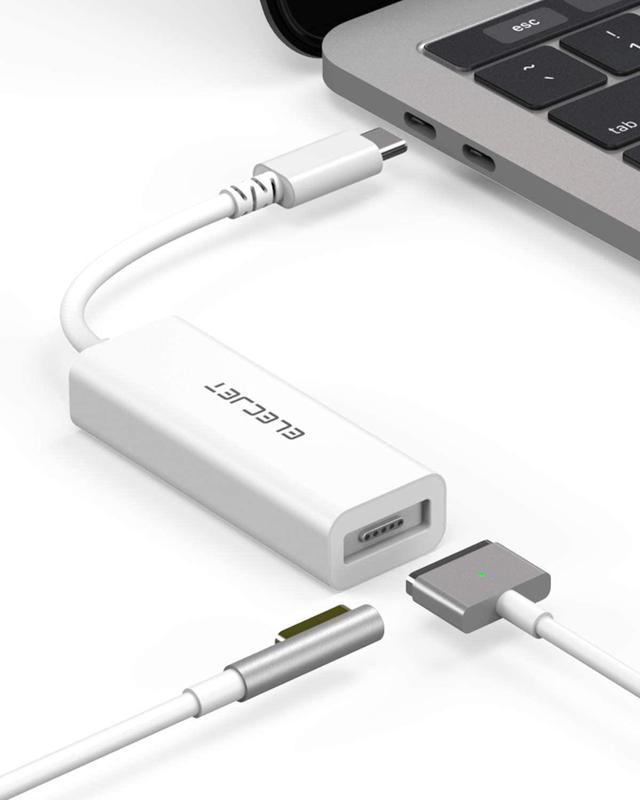AnyWatt USB C Compatible with MacBook MagSafe Charger Type-C to MagSafe Converter for Cinema Display Charging M1 Pro Air (White) Thunderbolt Cables & Adapters - Newegg.com