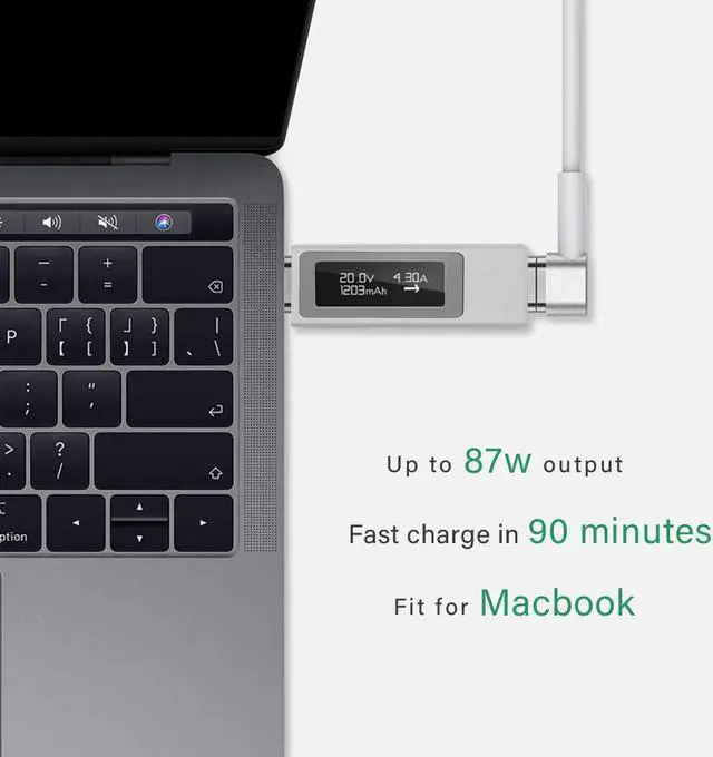 Alt view image 5 of 7 - Elecjet Magnetic USB C to C Charging Cable for MacBook Pro Air iPad Pro 87W PD Fast Charger for iPhone 15 Pro Max  Galaxy S23 Ultra Pixel 8 7 Pro Moto G  XPS Type C Device 6.6ft
