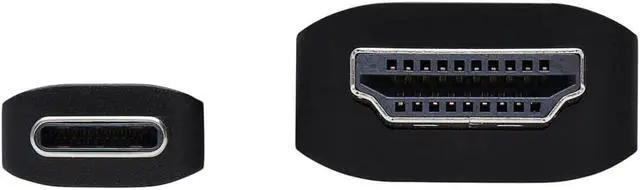 Alt view image 3 of 5 - TRIPP LITE USB-C to HDMI Adapter Cable, 4K 60 Hz USB C and Thunderbolt 3 to HDMI Cable Adapter, HDR, HDCP 2.2, DP 1.4 Alt Mode, Black, 3 ft (U444-003-HDR4BE)