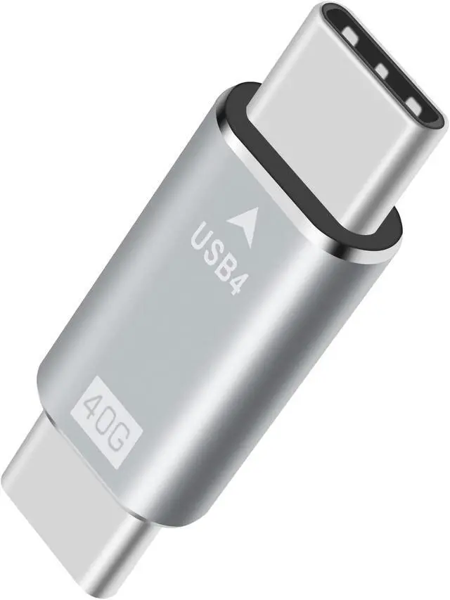 Main image of USB C Male to Male Adapter 40Gpbs Type C Male to Type C Male Full Featured Adapter Support Data Transmission and Charging for with Thunderbolt 3/4 USB3.1 USB2.0. (1pack)