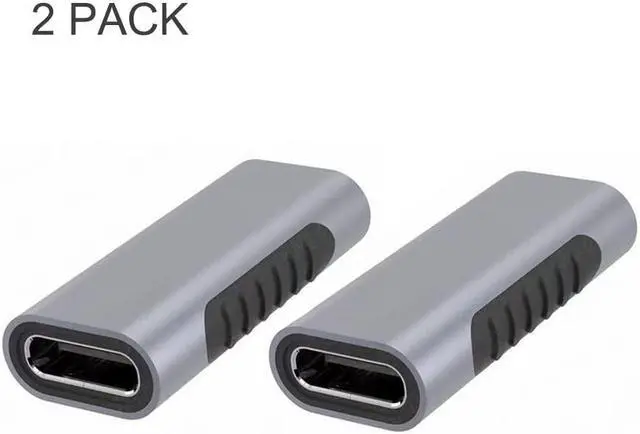 Alt view image 2 of 6 - USB Type C Extension Adapter USB Type C Female to USB Type C Female Adapter 3A & 10Gbps USB 3.1 Extender Coupler Connector Support Video Transmission 2 Pack (USB C FM to USB C FM)