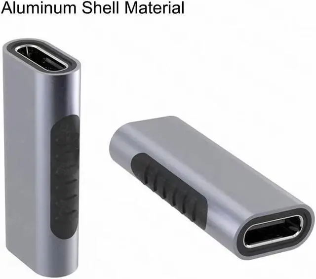 Alt view image 6 of 6 - USB Type C Extension Adapter USB Type C Female to USB Type C Female Adapter 3A & 10Gbps USB 3.1 Extender Coupler Connector Support Video Transmission 2 Pack (USB C FM to USB C FM)