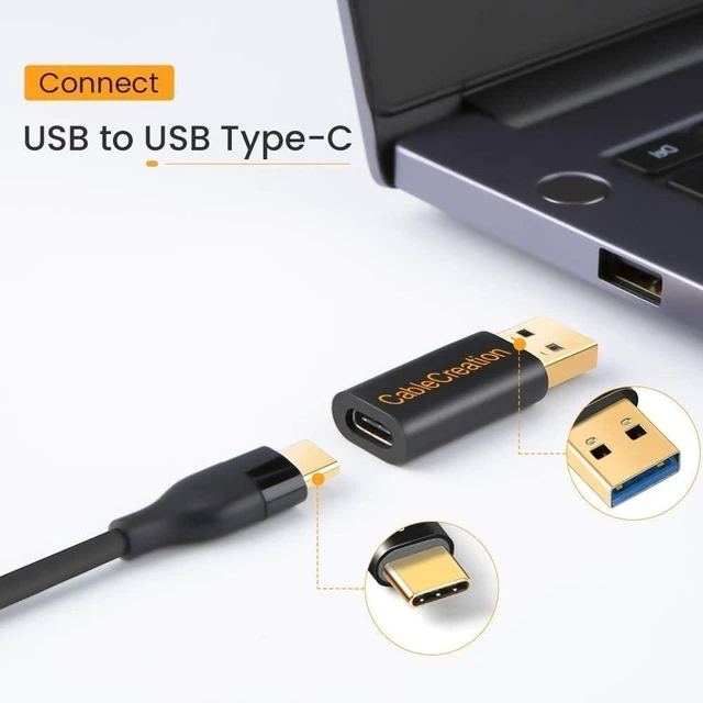Alt view image 6 of 7 - Bundle-2 Items: USB 3.1 USB C Female to USB Male Adapter 5Gbps + 7-in-1 USB-C Hub Multiport Adapter 5Gbps Date Ports