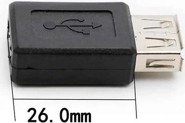 Alt view image 4 of 5 - 3 Pack USB 2.0 A Female to USB B Mini 5 Pin Female Adapter Converter