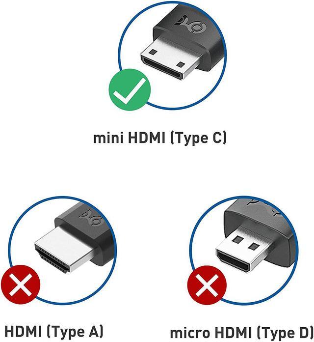 Alt view image 7 of 7 - 2-Pack 8K@60Hz / 4K@240Hz Mini HDMI to HDMI Adapter (Mini HDMI Adapter) in Black 6 Inches with HDR Support for Raspberry Pi Zero and More