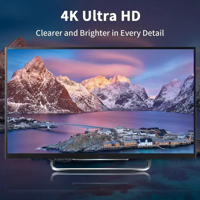 Alt view image 5 of 7 - Mini DisplayPort to HDMI Adapter 4K Mini DP to HDMI Adapter Male to Female Mini Display Port to HDMI Converter Gold Plated Adapter for MacBook Microsoft Surface Pro 2pack