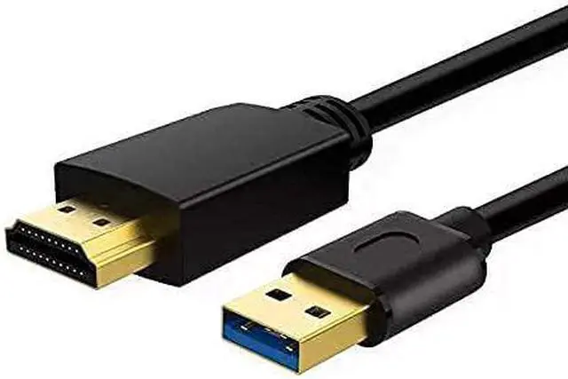 Main image of USB to HDMI Adapter Cable for Mac OS Windows 10/8/7/Vista/XP USB 3.0 to HDMI Male HD 1080P Monitor Display Audio Video Converter Cord 6.6FT