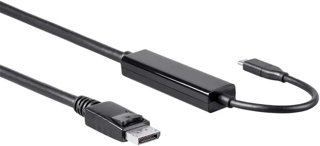 Main image of Monoprice 124443 USB 3.1 Type-C to DisplayPort Active Cable 4K@60Hz, 3', Black