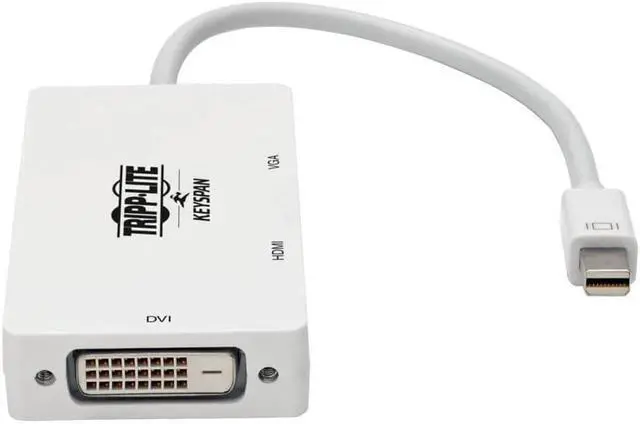 Alt view image 4 of 7 - Tripp Lite 3-in-1 Mini DisplayPort to VGA/DVI/HDMI Adapter