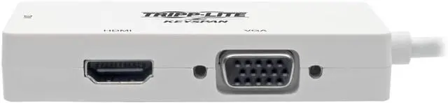 Alt view image 5 of 7 - Tripp Lite 3-in-1 Mini DisplayPort to VGA/DVI/HDMI Adapter