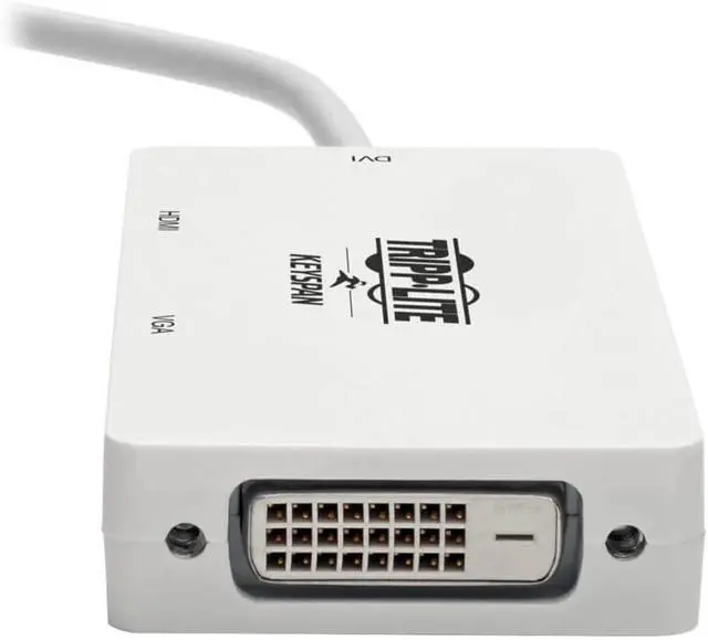 Alt view image 6 of 7 - Tripp Lite 3-in-1 Mini DisplayPort to VGA/DVI/HDMI Adapter