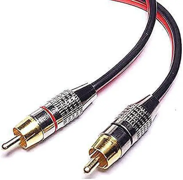 Alt view image 7 of 7 - Speaker Cable Bare Wire to RCA Male Plug Adapter 2PCS RCA Connector to Speaker Wire Adapter Audio Open End for Amplifiers Speaker(3ft)