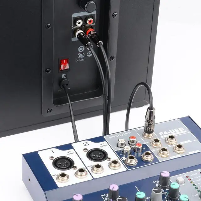 Alt view image 5 of 7 - 6.35mm TRS to Dual RCA Audio Cable Copper Shell Heavy Duty 6.35mm 1/4 inch Male TRS to 2 RCA Male Stereo Audio Y Splitter Cable 3 Feet