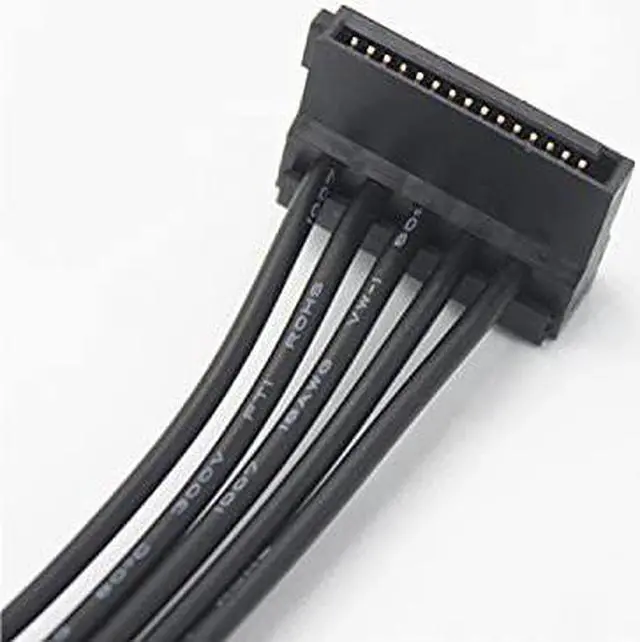 Alt view image 3 of 13 - 15 PIN Sata Power Splitter(2Packs) 15 Pin Sata to 5 Sata Power Splitter Adapter Cable- 21 Inches