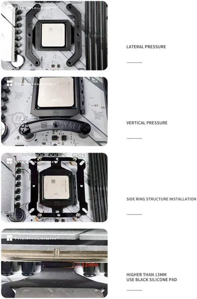 Alt view image 5 of 10 - Thermalright AM4 mounting Bracket Retention Bracket CPU Cooler Fan for AMD AM4/3/2 FM1/2 Include TF7 Thermal Paste