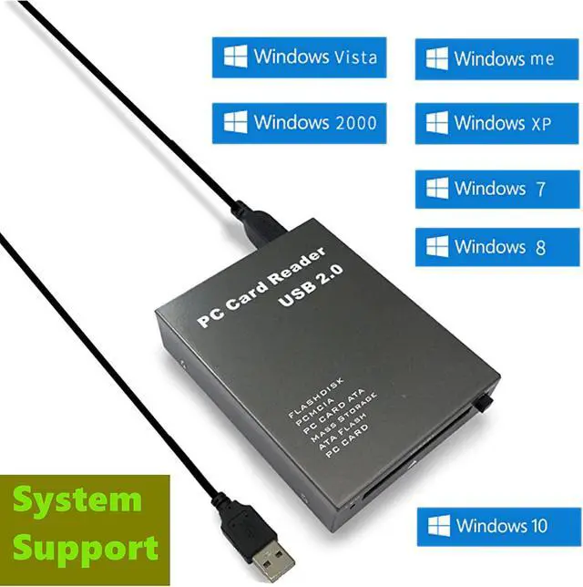Alt view image 4 of 7 - USB 2.0 PCMCIA Card Reader USB2.0 Interface to PC Card ATA PCMCIA PC Card Memory Card Reader Support 20MB-20G Plug and Play Hot Swap