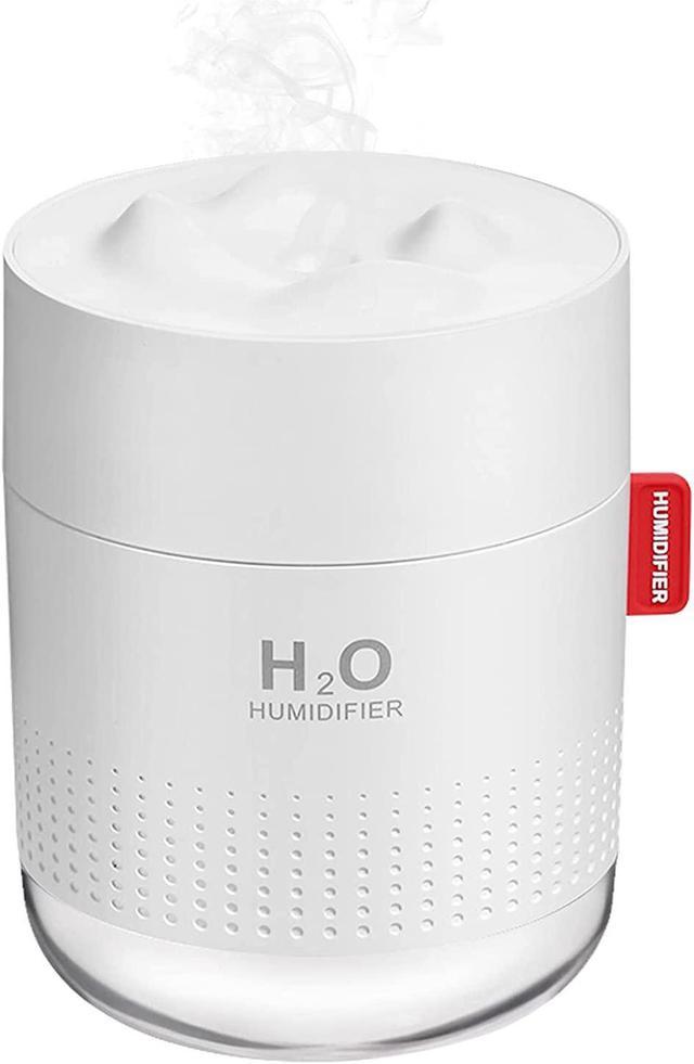 Portable Mini Humidifier, 500ml Small Cool Mist Humidifier, USB Personal  Desktop Humidifier for Baby Bedroom Travel Office Home, Auto Shut-Off, 2  Mist Modes, Super Quiet, White 