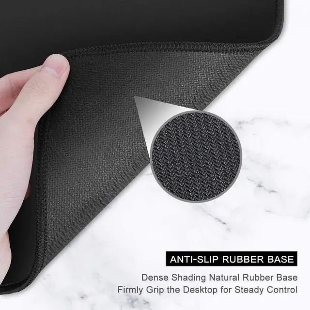 Alt view image 4 of 14 - Large Mouse Pad Full Desk XXL Extended Gaming Mouse Pad 35 X 15 Waterproof Desk Mat with Stitched Edge Non-Slip Laptop Computer Keyboard Mousepad for Office & Home Misty Forest Design