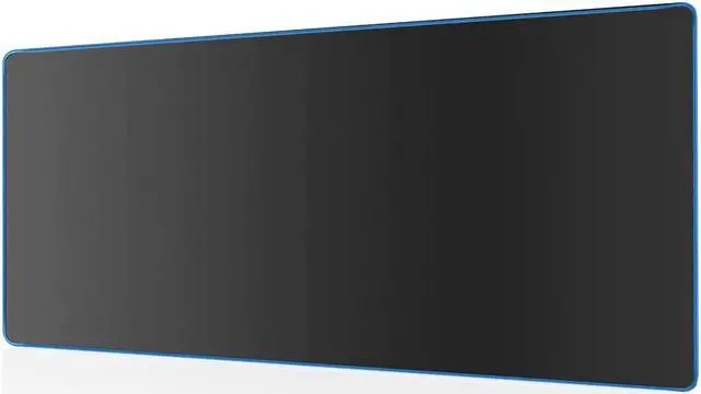 Main image of Large Gaming Mouse Pad(35.4x15.7x0.16in) Black Thick Computer Extended Mousepad for Laptop Smooth Keyboard Mat with Non Slip Rubber Base Stable Desk Pad Blotter with Durable Stitched Edges