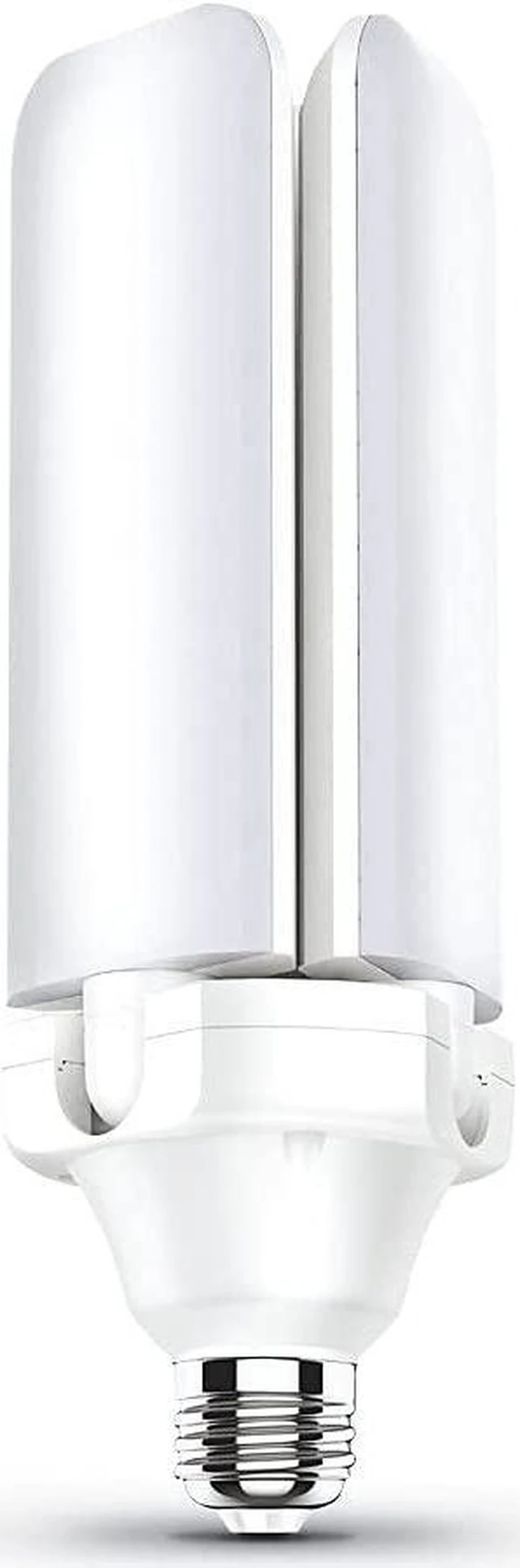 Alt view image 2 of 5 - Feit Electric LED Garage Light, 3 Panel Adjustable Screw-in LED Shop Light Bulb, E26 Base, 4000 Lumens, Non-Dimmable, 5000k Daylight, Garage Ceiling Light, White, ADJ4000/5K/LED