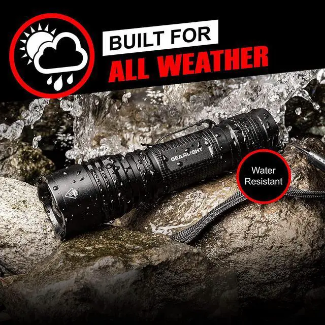 Alt view image 7 of 7 - GearLight LED Tactical Flashlights High Lumens - Mini Flashlights for EDC Carry - Compact Powerful Emergency Flashlights Made from Military-Grade Aluminum - Drop Resistant and Water Resistant