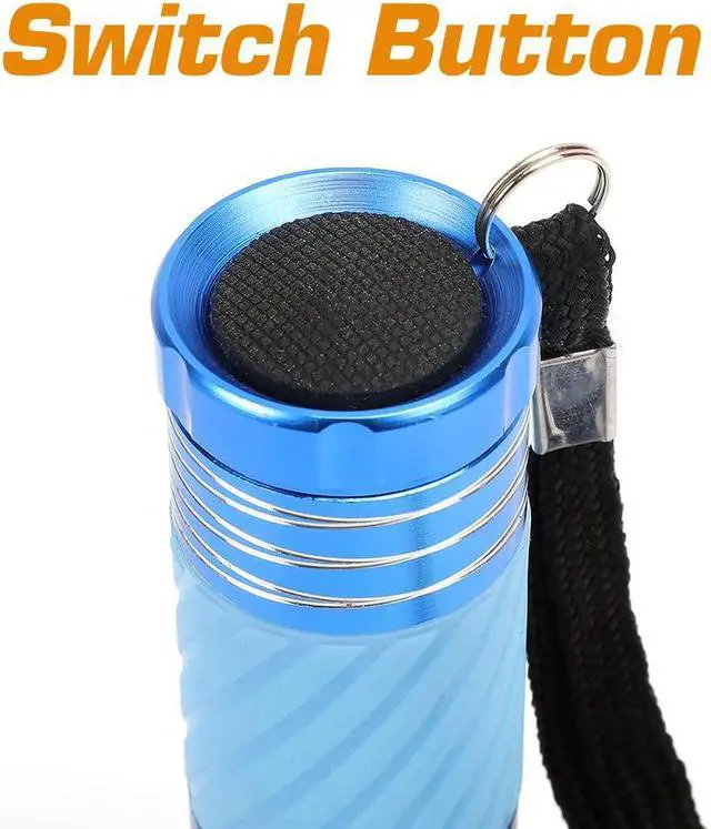 Alt view image 4 of 7 - EverBrite 4-Pack Mini LED Aluminum Flashlight Party Favors Colors Assorted for Hurricane Supplies with Handle Glow in Dark