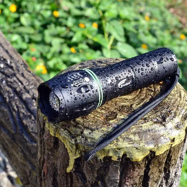 Alt view image 2 of 7 - A100 LED EDC Flashlights High Lumens Bright Zoomable Waterproof Powerful Emergency Tactical LED Flashlights for Home and 5 Modes Flashlight for Camping GearHikingWalking2Pack