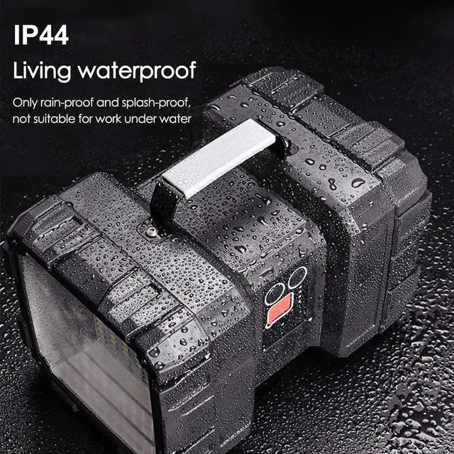 Alt view image 6 of 6 - AlpsWolf Rechargeable Flashlight, LED Spotlight Flashlight 15000 Capacity 4000LM 20h Ultra-Long Standby Ultra Bright Flashlight Waterproof with USB Output as a Power Bank for Camping Accessories