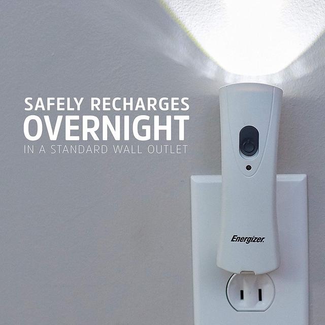 Alt view image 3 of 6 - Energizer LED Rechargeable Plug-in Flashlights (3-Pack), Emergency Lights for Home Power Failure Emergency, Safety Plug-in Power Outage Light, Great for Hurricane Supplies, Black Outs, Power Failure