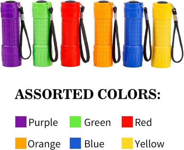 Alt view image 2 of 7 - Small Mini Flashlights Pack of 30 Assorted Colors New Type Cob Light With Battery