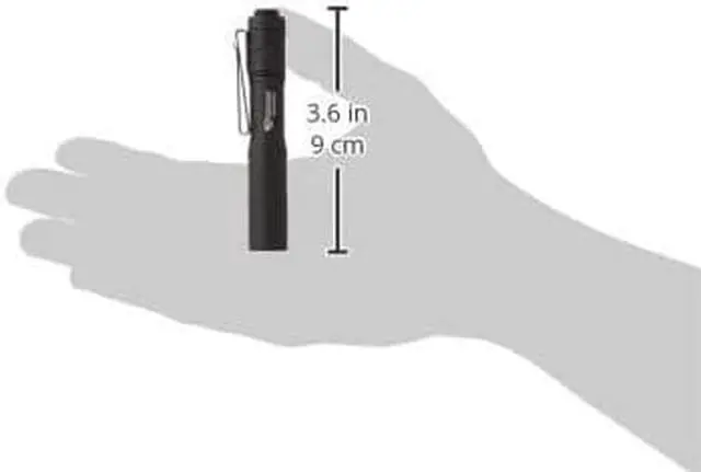 Alt view image 3 of 7 - 66318 MicroStream 45-Lumen Everyday Carry Pocket Flashlight with AAA Alkaline Battery Black