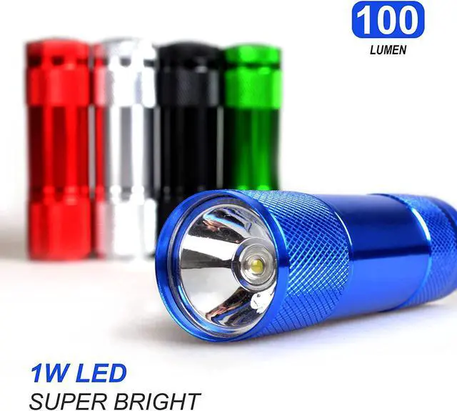 Alt view image 5 of 7 - FASTPRO 20-Pack 100 Lumen Super Bright Aluminum LED Flashlights Set, with AAA Dry Batteries Included and Pre-Installed