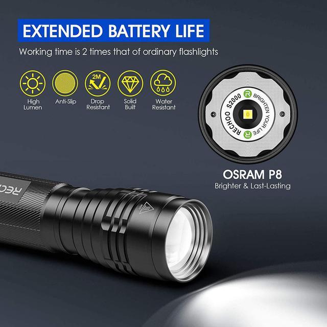 Amuoc LED 2000 Lumens Flashlights – HardGrizzly