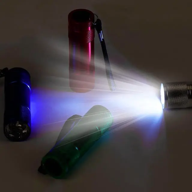 Alt view image 7 of 7 - 20-Pack Aluminum 6-LED Flashlights Set with Lanyard and AAA Batteries Included and Pre-Installed