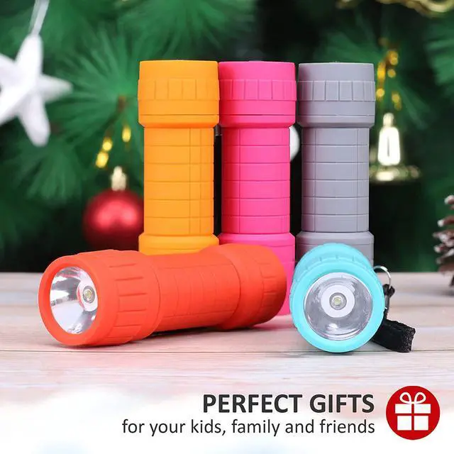 Alt view image 2 of 6 - 10-Pack Super Bright 100-Lumen (1W) LED Mini Flashlight Set AAA Dry Batteries are Included and Pre-Installed