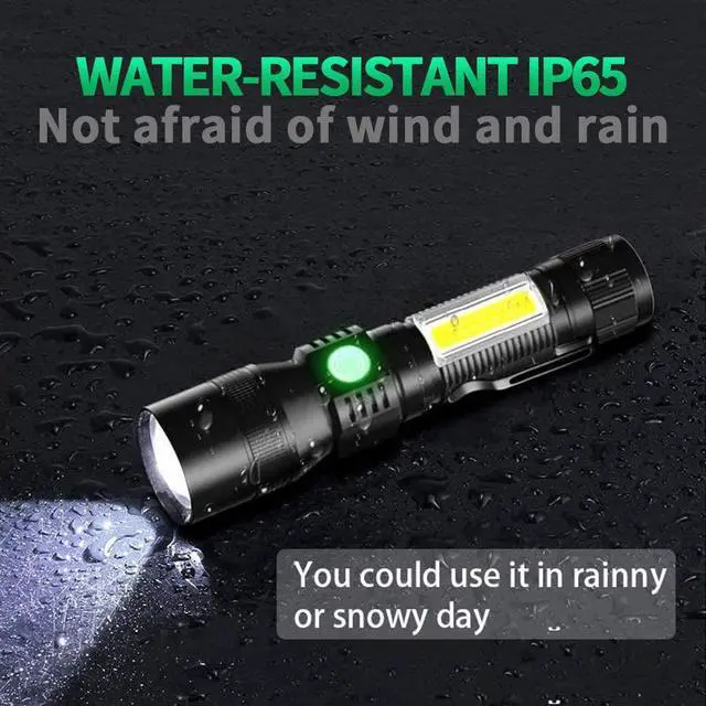 Alt view image 6 of 7 - Blacklight flashlights, 3 in-1 Rechargeable Flashlights, UV Light Magnetic LED Flashlight High Lumens, 7 Mode Emergencies Camping flashlight, Tactical Waterproof Flash Light for Pet Urine Detection