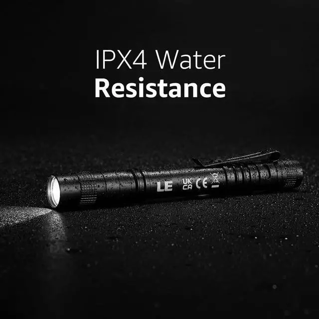 Alt view image 4 of 7 - LE LED Pen Flashlights Lightweight Mini Waterproof Pocket Flashlight with Clip 2 Pack Small Flashlights for Inspection Work Emergency