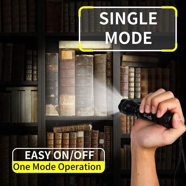 Alt view image 2 of 7 - ULTRAFIRE LED Mini Flashlight Single Mode Flashlight with 4PCS UFB22 and Charger, Waterproof Super Bright High Lumen Flashlights WF-501B