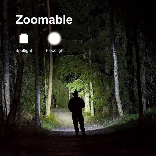 Alt view image 3 of 6 - USB Rechargeable Flashlight - Small & Bright LED Mini Flashlights, High Lumens, 4 Modes, Zoomable, The Size of Pocket Gifts for Kids (4 Pack)