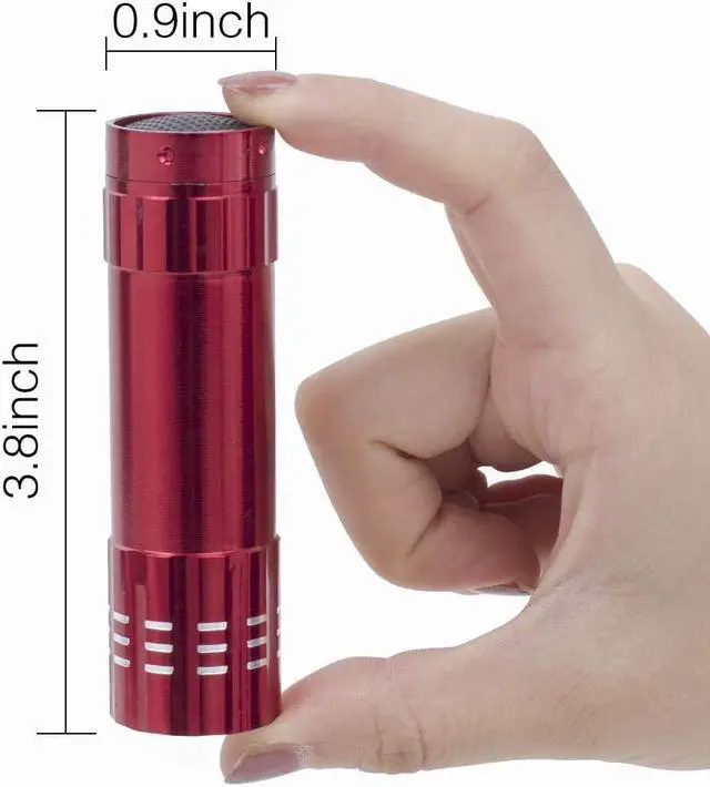 Alt view image 4 of 7 - KunHe 6 Pack Stocking Stuffers Small Mini LED Flashlight Christmas Gifts COB Flashlights for Kids 100 Lumen with Battery Bright Camping Flash Light