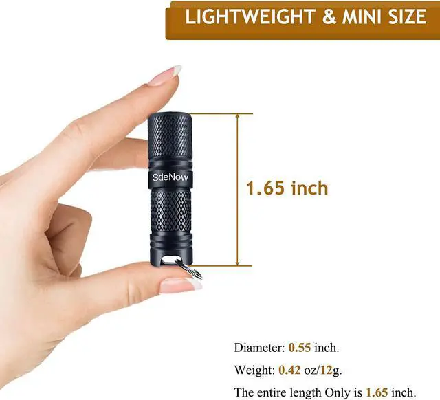 Alt view image 2 of 7 - Mini Flashlight Keychain with Micro USB Rechargeable Tiny Flashlight Brightness can Achieve up to 200 lumens for EDC Torch