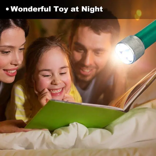 Alt view image 7 of 7 - 30 Pieces Mini Led Flashlight Keychain Portable 5 Bulb LED Flashlight for Camping Party Favors