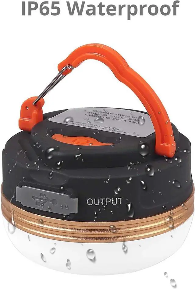 Alt view image 6 of 7 - LED Camping Lantern Rechargeable & Portable Tent Light 300LM 3 Light Modes 1800mAh Power Bank with Magnet Base Electric Lantern Flashlight for Camping/Hiking/Fishing/Hurricane/Emergency