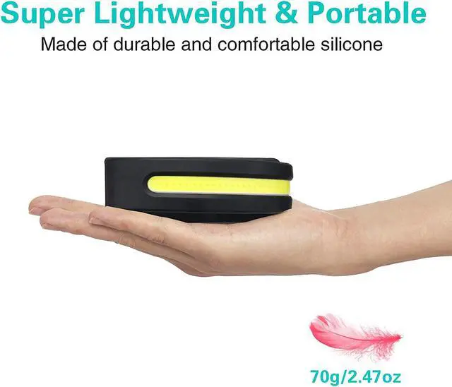 Alt view image 7 of 7 - Original 2 Rechargeable Headlamps Bright LED Headlamp Flashlight 1000 Lumen 230° Wide Beam&Spot Light Sensor Mode 2.4oz Lightweight Head Lamp for Camping Running Hard Hat Headlight