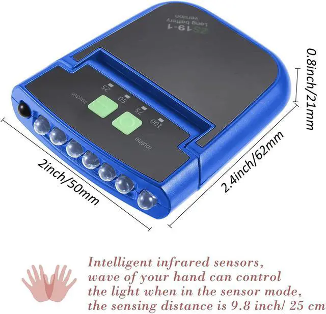 Alt view image 2 of 6 - 2 Pieces LED Clip on Cap Lights USB Rechargeable Cap Flashlight Clip Waterproof Ultra Bright Hat Flashlight Headlamp for Christmas Fishing Camping Hand Work(Black Blue)