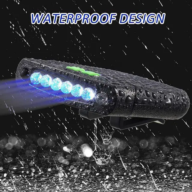 Alt view image 5 of 6 - 2 Pieces LED Clip on Cap Lights USB Rechargeable Cap Flashlight Clip Waterproof Ultra Bright Hat Flashlight Headlamp for Christmas Fishing Camping Hand Work(Black Blue)