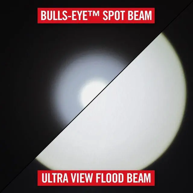 Alt view image 3 of 7 - COAST POLYSTEEL 600 1000 Lumen LED Flashlight with Pure Beam Twist Focus Stainless-Steel Core Crushproof Black