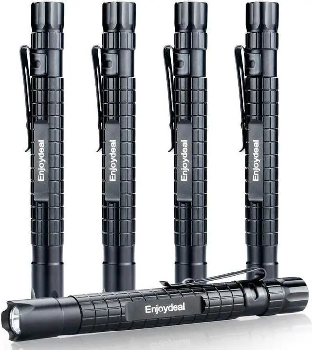 Main image of 5PCS LED Pen Light Flashlight Ultra Slim 1000LM Penlight Waterproof Pocket Flashlight for Indoor Outdoor Inspection Work Repair and Emergency 5.5inch